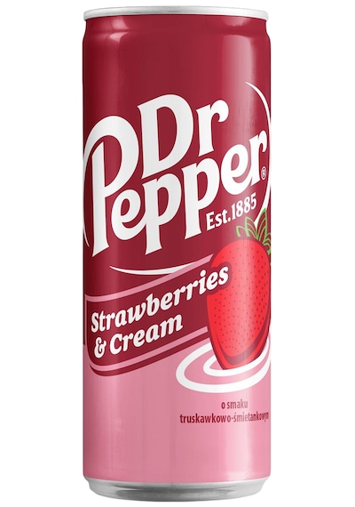 Dr Pepper Strawberries & Cream 330ml 12'li Paket