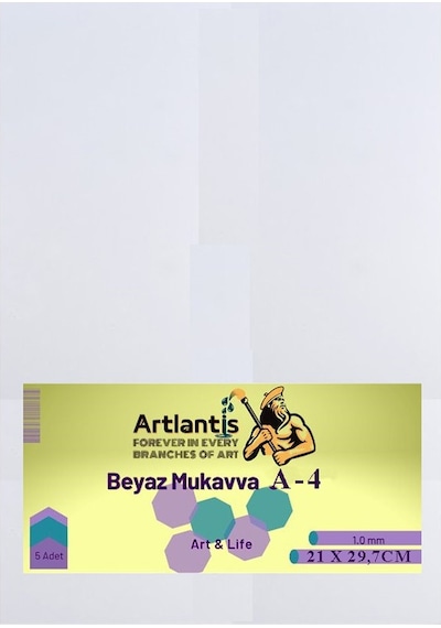 Renkli Mukavva A4 10 Lu 1 Paket 1.0 Mm Sert Renkli Mukavva Kalın Okul Öncesi Anasınıfı Kreş Etkinlik Proje Beyaz