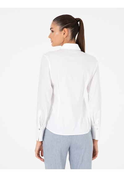 Pierre Cardin Kadın Beyaz Gömlek Desenli 50296350-vr013 Beyaz
