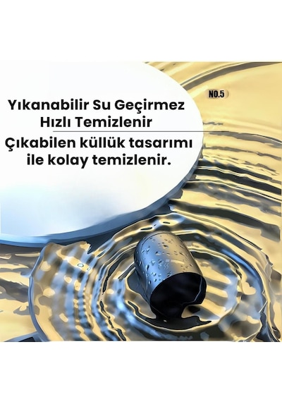 Polham Premium Araç KüllükLed Işıklı, Koku Önleyici, Kapaklı, Yıkanabilir, Su Geçirmez