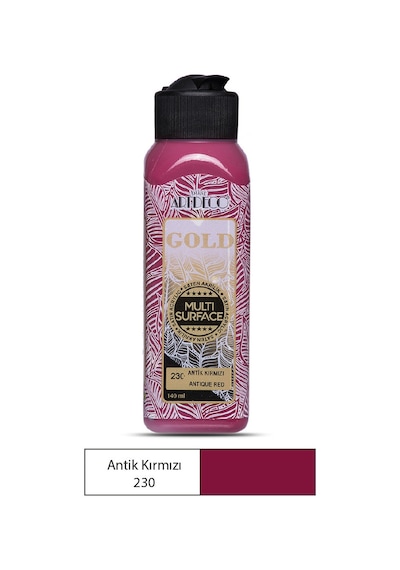 Artdeco Gold Multi-Surface Akrilik Boya 140Ml Antik Kırmızı 230