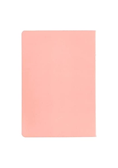 A5 40 Yaprak Kareli Defter - Pembe Renk 124-Pembe
