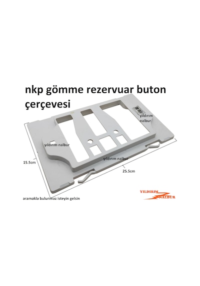 Nkp Gömme Rezervuar Buton Çerçevesi Küçük Model İç Takım Çerçeve