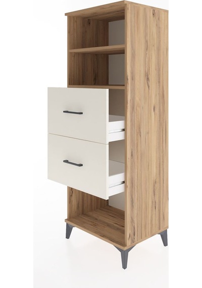 Hyperion Dolap 2 Raflı 2 Çekmeceli 60x44x163 Çam-aytaşı Çam