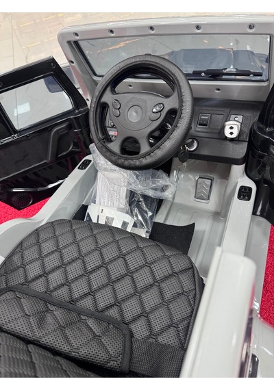 Poyraz Akülü Yumuşak Lastikli G65 12v 0-6yaş Özel Plaka Gümüş