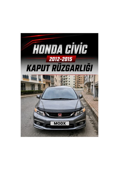 Honda Civic Fb7 2012-2015 Araca Özel Kaput Rüzgarlığı 4mm