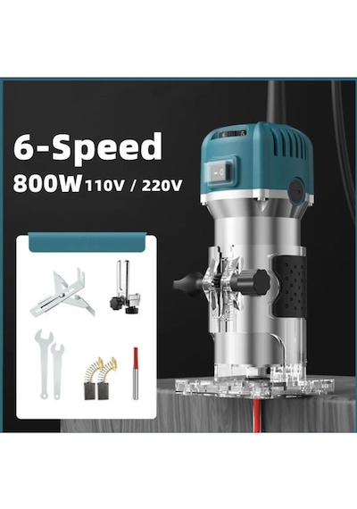 600 Watt Profesyonel Formika Traşlama Freze Makinası 6 Mm