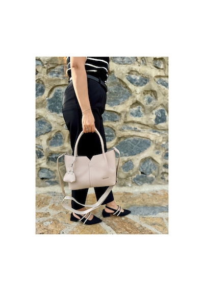 Just Polo Kadın Yeni Sezon Yumuşak Deri Ayarlanabilir Askılı Lüks El Ve Omuz Çantası Shoulder Bag Taş 55233462