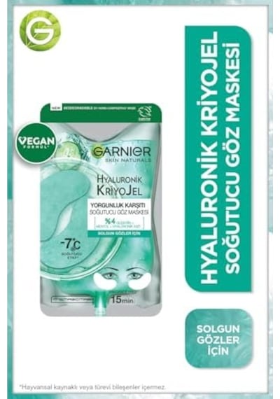 Hyaluronik Kriyojel Yorgunluk Karşıtı Soğutucu Göz Maskesi