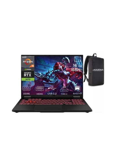 Asus TUF Gaming A16 FA608PP-QT031-26 R9-8940HX 96 GB 1 TB SSD RTX5070 16" W11P Dizüstü Bilgisayar