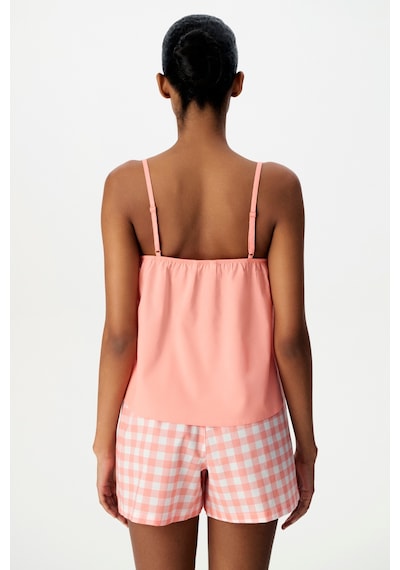 Penti Pembe Cozy Club Gingham Pamuklu Şort Pijama Altı