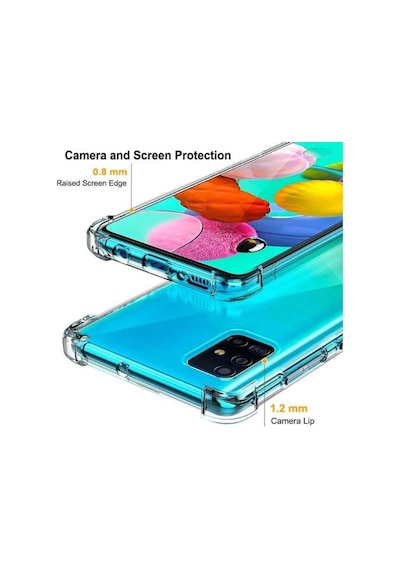 Samsung Uyumlu Galaxy A51 Köseleri Airbagli Anti Sok Seffaf Kilif 401774300
