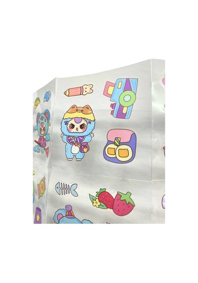Labubu Temalı Şefaf Sticker Diğer