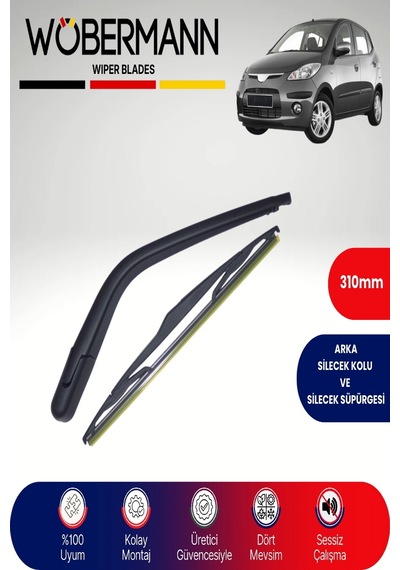 Wöbermann Hyundai İ10 2008-2013 Arka Silecek Kolu Ve Süpürgesi Komple