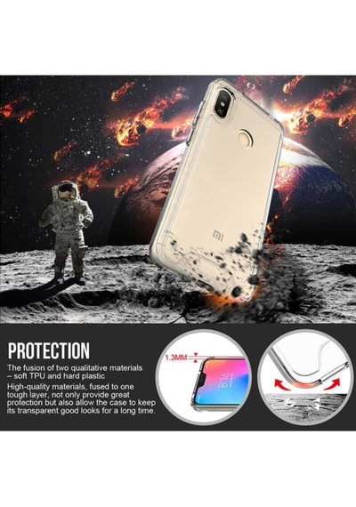 Xiaomi Mi A2 Lite Kılıf Zore Gard Silikon Renksiz