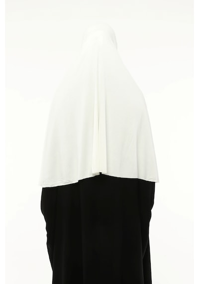 Altobeh Hazır Türban Peçeli Pratik Eşarp Tesettür Nikaplı Hijab - Namaz Örtüsü Sufle 3xl - Ekru Ekru