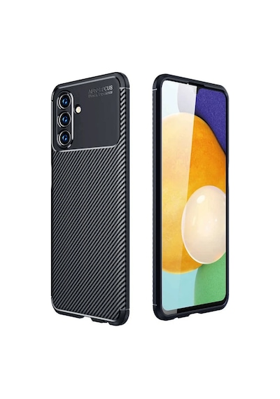 Galaxy Uyumlu A26 Kılıf Auto Focus Karbon Kapak -  Siyah