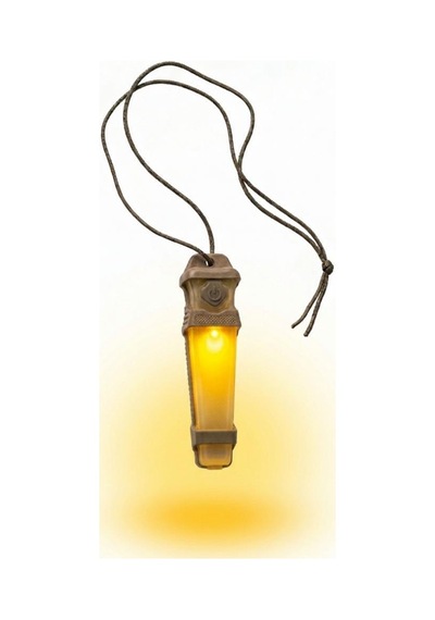 Single Sword Tactical Signal Light Kask Ve Boyun Asmalı Pilli Taktik Sinyal Lambası 12 Cm Sarı
