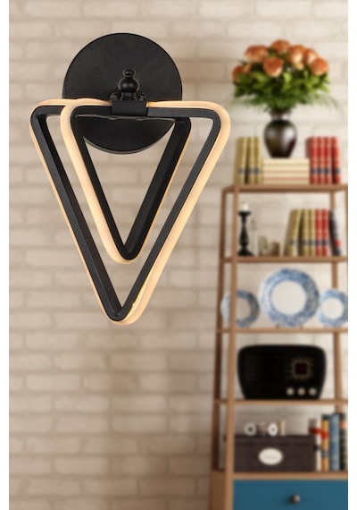 Barış 3 Renk Ledli Aplik Siyah