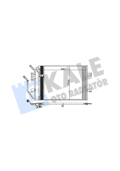 Kale-radyator Klıma Radyatoru Mercedes A-class W168 97 04 380900 A1685000454