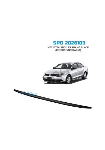 Vw Jetta Bagaj Üstü Spoiler Sunplex Piano Black Bagaj Çıtası 2011
