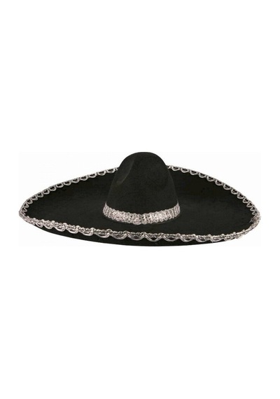 Nessiworld Sombrero Meksika Şapkası Mariachi Gümüş Şeritli Yetişkin Boy Çok Renkli