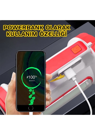 Gold Police Solarşarjlı El Feneri Jq-6088 3 W Projektör Yeşil Çok Renkli
