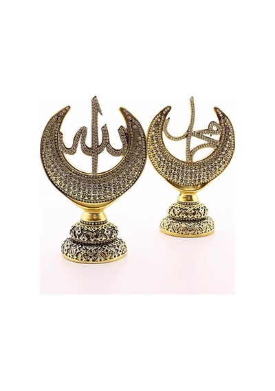 2'Li Gold Allah Muhammed Hilal Orta Boy Biblo 20Cm (511639425)