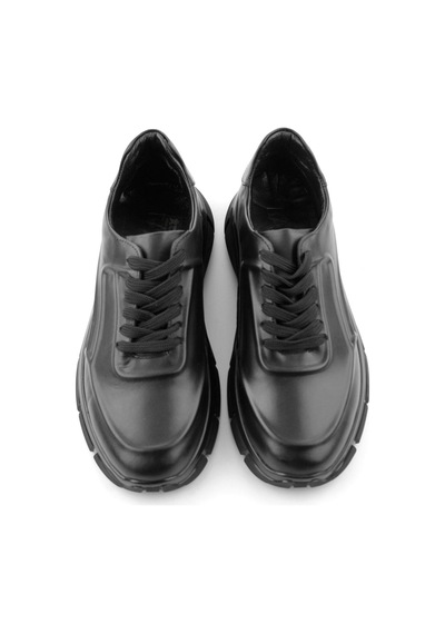 Bambi Siyah Napa Hakiki Deri Erkek Sneaker E01736060443