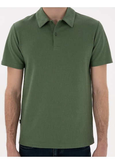 Pierre Cardin Erkek Haki Tişört 50307581-vr027 Haki