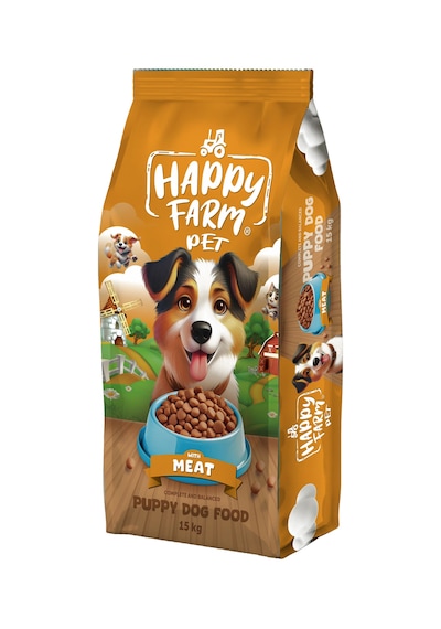 Happy Farm Yavru Köpek Maması Puppy Kuzu Etli 15 Kg