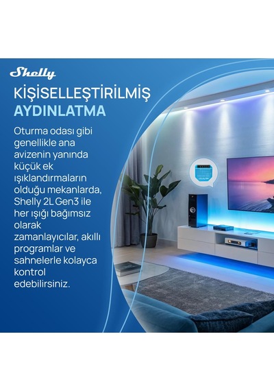 2l Gen3 Bypass, Wlan Ve Mat Akıllı Anahtar, 2 Kanal, Alexa, Google Home, Homekit, Hub Gerekmez, Uzaktan Kumanda, Nötr İletken Gerekmez, 5 W Üzerindeki Yükleri Kontrol Eder