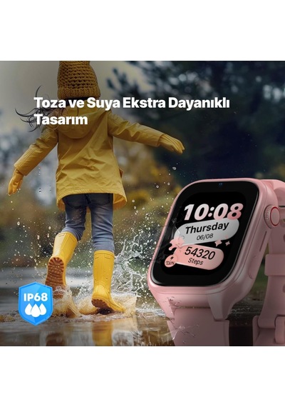 Kidi Gps 4g Sim Kartlı Akıllı Çocuk Saati Balerin Pembesi 2ksw02 Yok