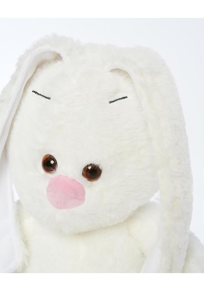 Pufu Toys Pelüş Uzun Kulaklı Tavşan 40 Cm 03010 Beyaz