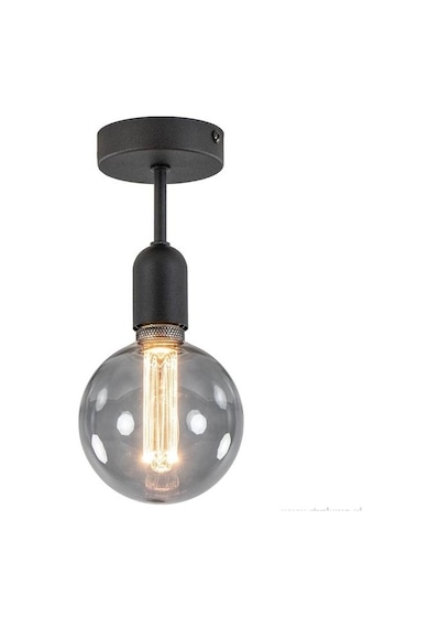 Mylights Retro Tavan Duvar Aplik Armatür Avize E27 Duy Siyah