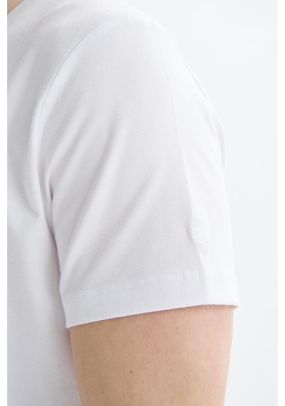 AR-MA Arma Erkek Regular Fit Basic Süprem V Yaka Tişört Y29344472102 Beyaz