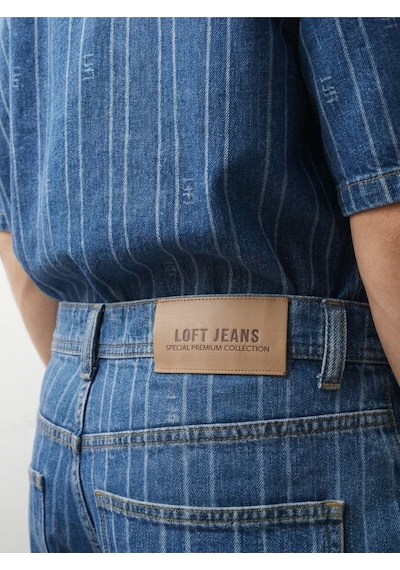 Baggy Fit Erkek Şort Denim