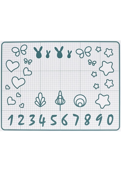 Ikea Baktradıtıon Hamur Açma Matı Beyaz-turkuaz 61x46 Cm 60480167 Bej
