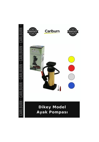 Özel Üretim Oto Bisiklet Motosiklet Şişirme Metal Gövde Pratik Dikey Model Ayak Pompası