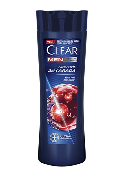 2 Adet Clear Men Hızlı Stil 2in1 Şampuan 350 Ml