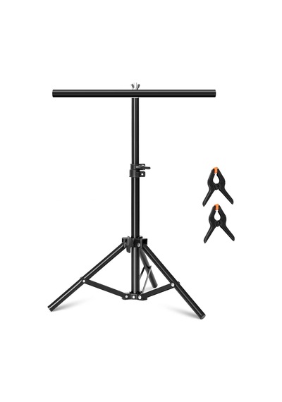 70x100cm Fon Perde Tutucu Pvc Background Backdrop Çekim Standı T Stand Bar + Mini Tripod
