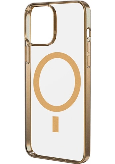 Ally İphone 13 Pro Max 6.7inç Magsafe Uyumlu Renkli Kenar Silikon Kılıf- 5775 Beyaz