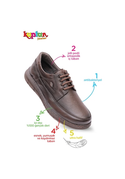 Kaptan Junior Ortopedik Topuk Masajlı Ultra Rahat Hakiki Deri Erkek Ayakkabı Mulue 600 Kahve Kaptan Junior Ortopedik Topuk Masajlı Ultra Rahat Hakiki Deri Erkek Ayakkabı Mulue 600 Kahve