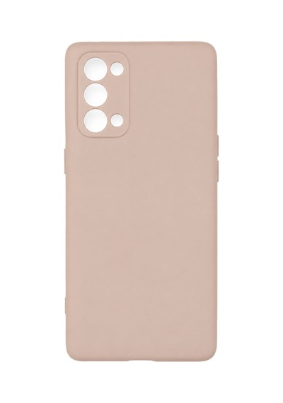 Oppo Reno 5 Pro Kılıf Nano İçi Kadife Silikon - Pudra
