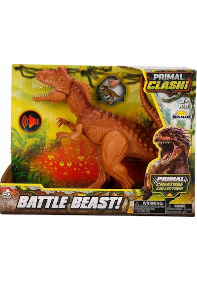 Lanard Toys Dinozor Carnotaurus-gıgantosaurus 2a. - Kahverengi Standart