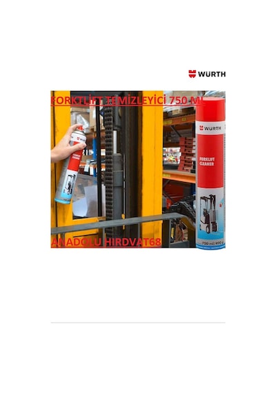 Würth Forklift Temizleyici Sprey Bakım Spreyi Yüksek Kalite 750 ML
