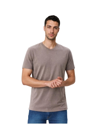 Arma Ar-ma Erkek V Yaka Tişört Baskisiz Basic Örme Kumaş Regular Fit %47 Modal %47 Pamuk %6 Likra 30/1 Penye Modal Full Likra Süprem Y31344473102 Vizon-v1