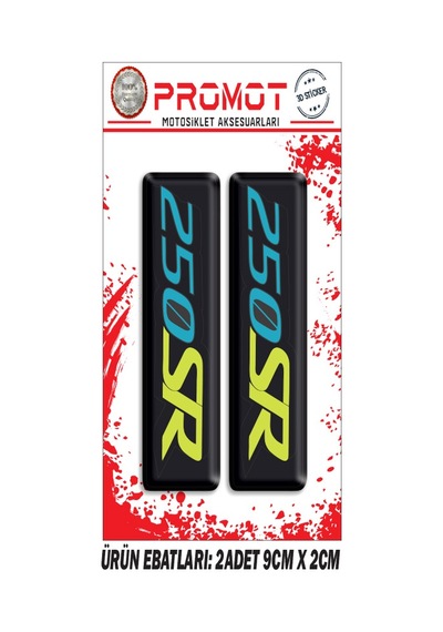Damla Logo Cfmoto 250 Sr Ön Maşa Kabartmalı 2'li 03 Nötr