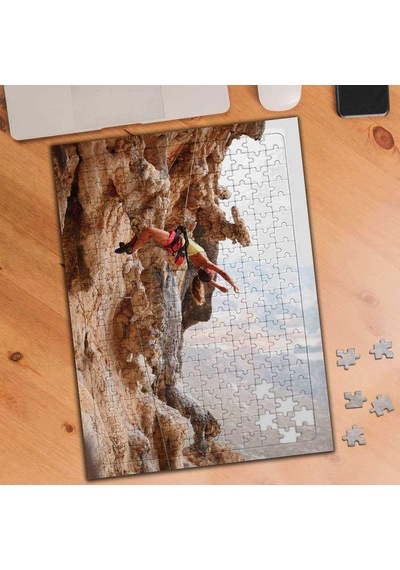 Elastik Takla Atan Dağcı 240 Parça Puzzle Yapboz Tablo-61058979