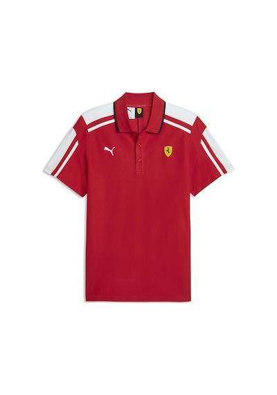 Puma Ferrari Mt7 Erkek Kırmızı Günlük Stil Polo Yaka T-shirt 63583102 Kırmızı
